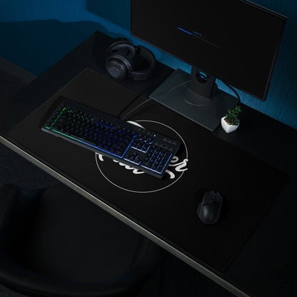 Never Quit Black White Motivational Mouse Pad For Desk And Gaming Setup Modern Typography Art