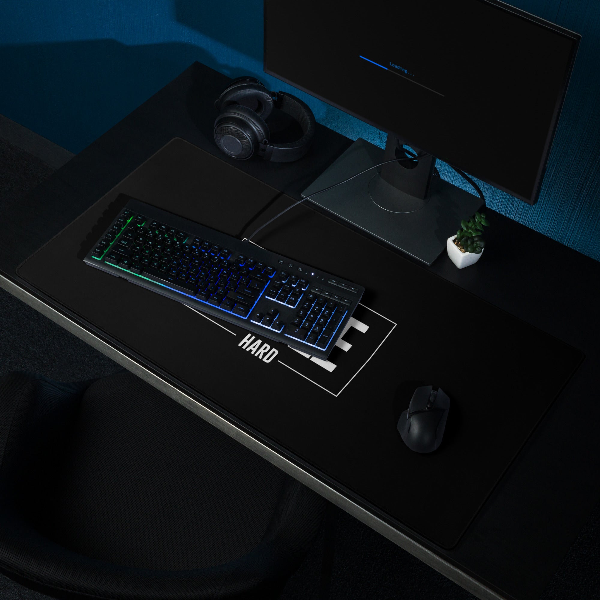 Motivational Black White Mouse Pad For Gaming Desk Bold Typography Style For Inspiring Office Setup