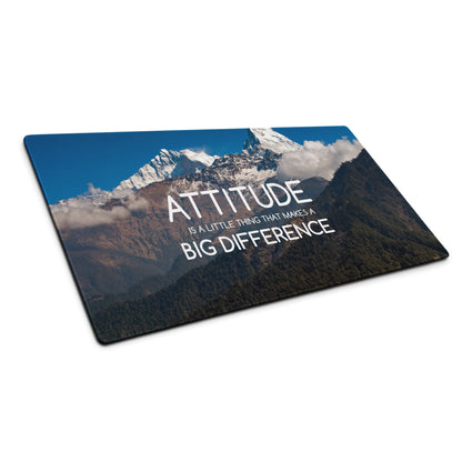 Blue Mountain Motivational Mouse Pad For Desk Large Non Slip Edge Stitching Office Decor Inspirational Quote Art