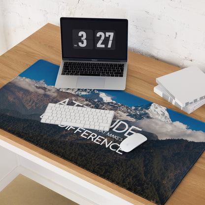 Blue Mountain Motivational Mouse Pad For Desk Large Non Slip Edge Stitching Office Decor Inspirational Quote Art
