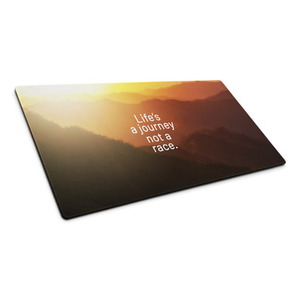 Motivational Gaming Mouse Pad Sunrise Gradient Orange Yellow Modern Desk Setup Inspiring Contemporary Gaming Digital Art