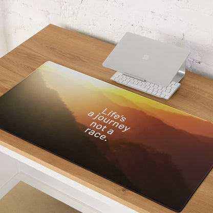 Motivational Gaming Mouse Pad Sunrise Gradient Orange Yellow Modern Desk Setup Inspiring Contemporary Gaming Digital Art