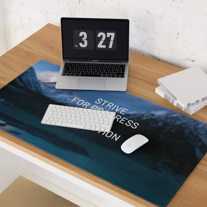 Blue Mountain Motivational Mouse Pad For Office Desk, Large Non Slip Edge, Modern Minimalist Workspace Accessory