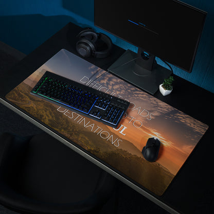 Motivational Quote Mouse Pad With Warm Sunset Colors For Desk Decor In Modern Minimalist Style