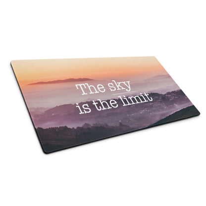 Motivational Quote Mouse Pad Sunset Gradient Peach Pink Purple Desk Mat for Home Office Modern Minimalist Gradient Print