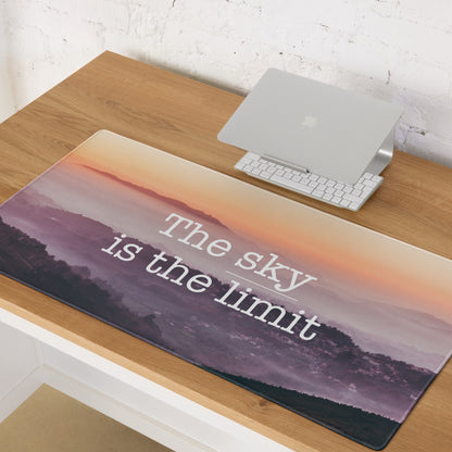 Motivational Quote Mouse Pad Sunset Gradient Peach Pink Purple Desk Mat for Home Office Modern Minimalist Gradient Print