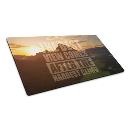 Motivational Quote Mouse Pad Sunset Gold Orange Tones For Desk Office Modern Studio Uplifting Mood Printed