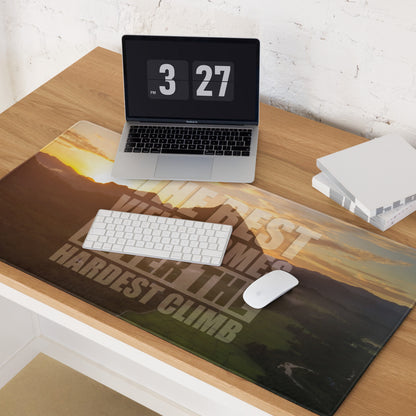 Motivational Quote Mouse Pad Sunset Gold Orange Tones For Desk Office Modern Studio Uplifting Mood Printed