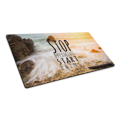 Motivational Mouse Pad Sunset Ocean Colors For Desk Office Modern Minimalist Style Inspiring Gamers Photo Print