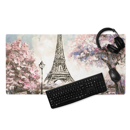 Pastel Paris Eiffel Pad - Eiffel Paris Pastel Pink Blue Desk Romantic Modern Decor Art