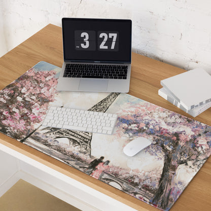 Pastel Paris Eiffel Pad - Eiffel Paris Pastel Pink Blue Desk Romantic Modern Decor Art