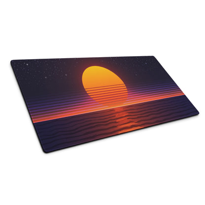 Sunset Starfield Gaming Mouse Pad - Mouse Pad Orange Purple Sunset Desk Neon Mood Vibrant Neon Decor Non Slip