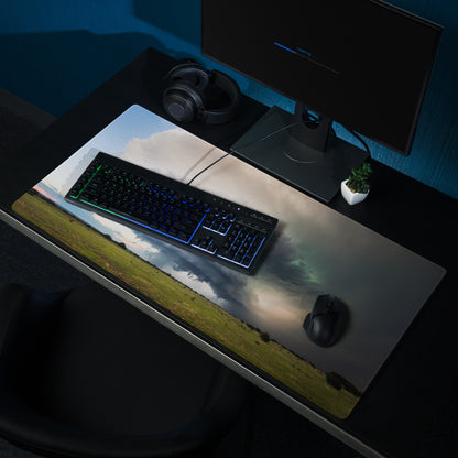 Cinematic Supercell Gaming Mouse Pad - Gaming Mouse Pad Blue Gray Desk Modern Dramatic Sky Mood Landscape Photo
