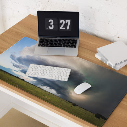 Cinematic Supercell Gaming Mouse Pad - Gaming Mouse Pad Blue Gray Desk Modern Dramatic Sky Mood Landscape Photo