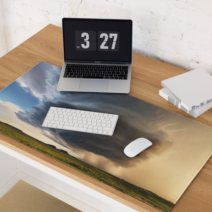 Supercell Panorama Gaming Mouse Pad - Mouse Pad Landscape Blue Gray Sunset Desk Setup Modern Dramatic Mood Minimalist Tech Esports Landscape Photo