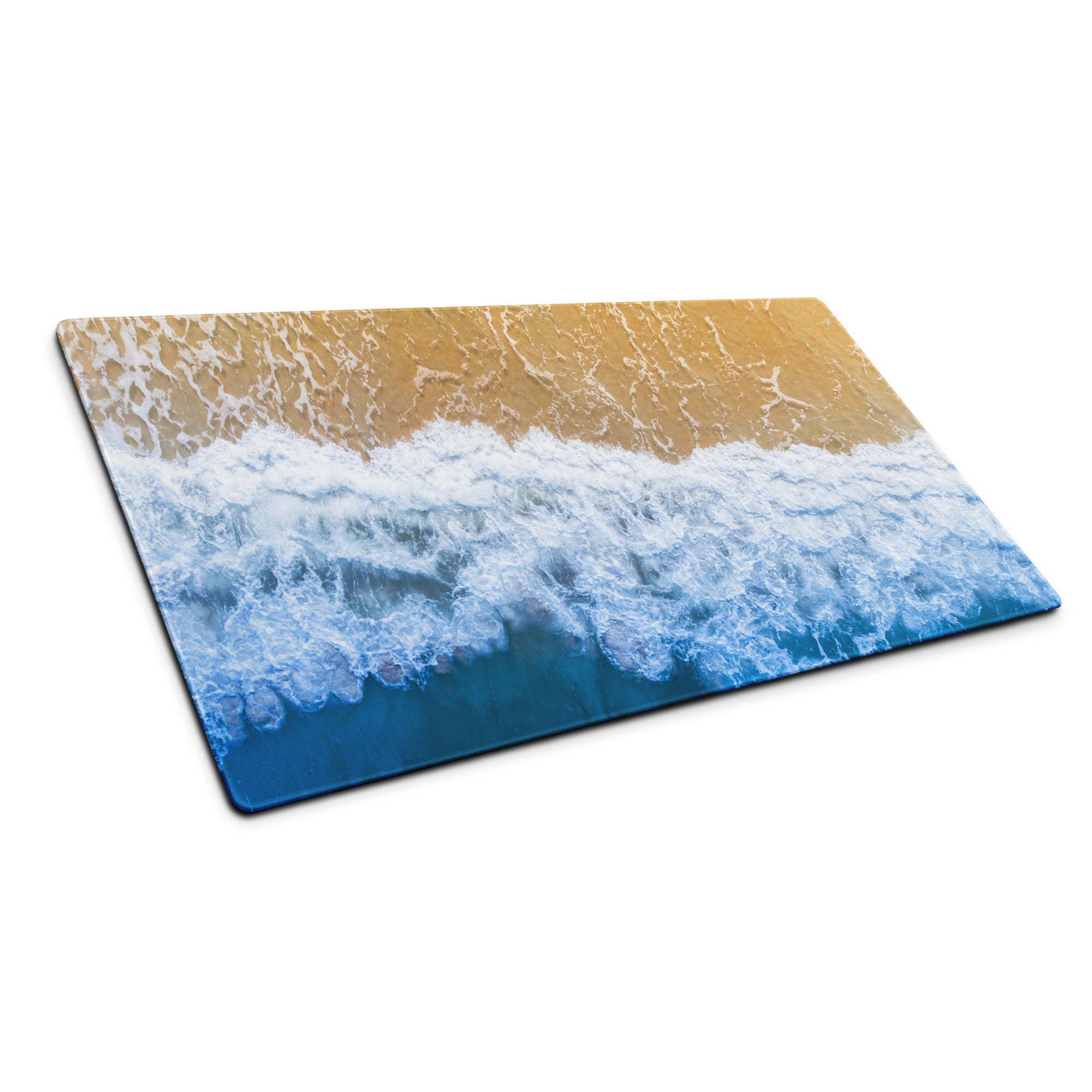Coastal Ocean Wave Mouse Pad - Mouse Pad Blue Sand Ocean Desk Gaming Modern Calm Minimalist Decor Ocean Photo Print