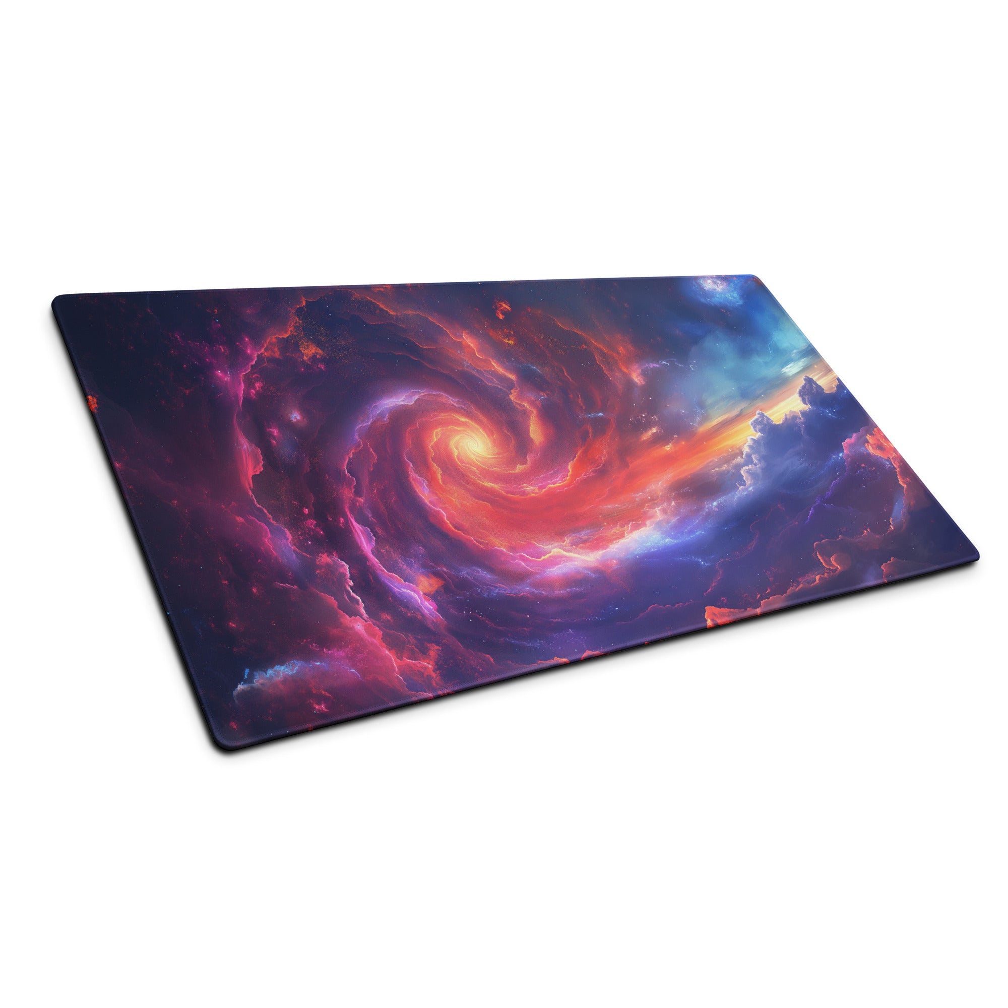 Cosmic Nebula Gaming Mouse Pad - Mouse Pad Purple Pink Blue Desk Nebula - Epic Mood Futuristic Desk Mat Digital Print