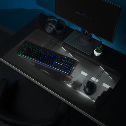 Elite Large Gaming Mouse Pad - Gaming Mouse Pad Black Setup Modern Immersive Tech Minimalist Esports Non Slip Textile