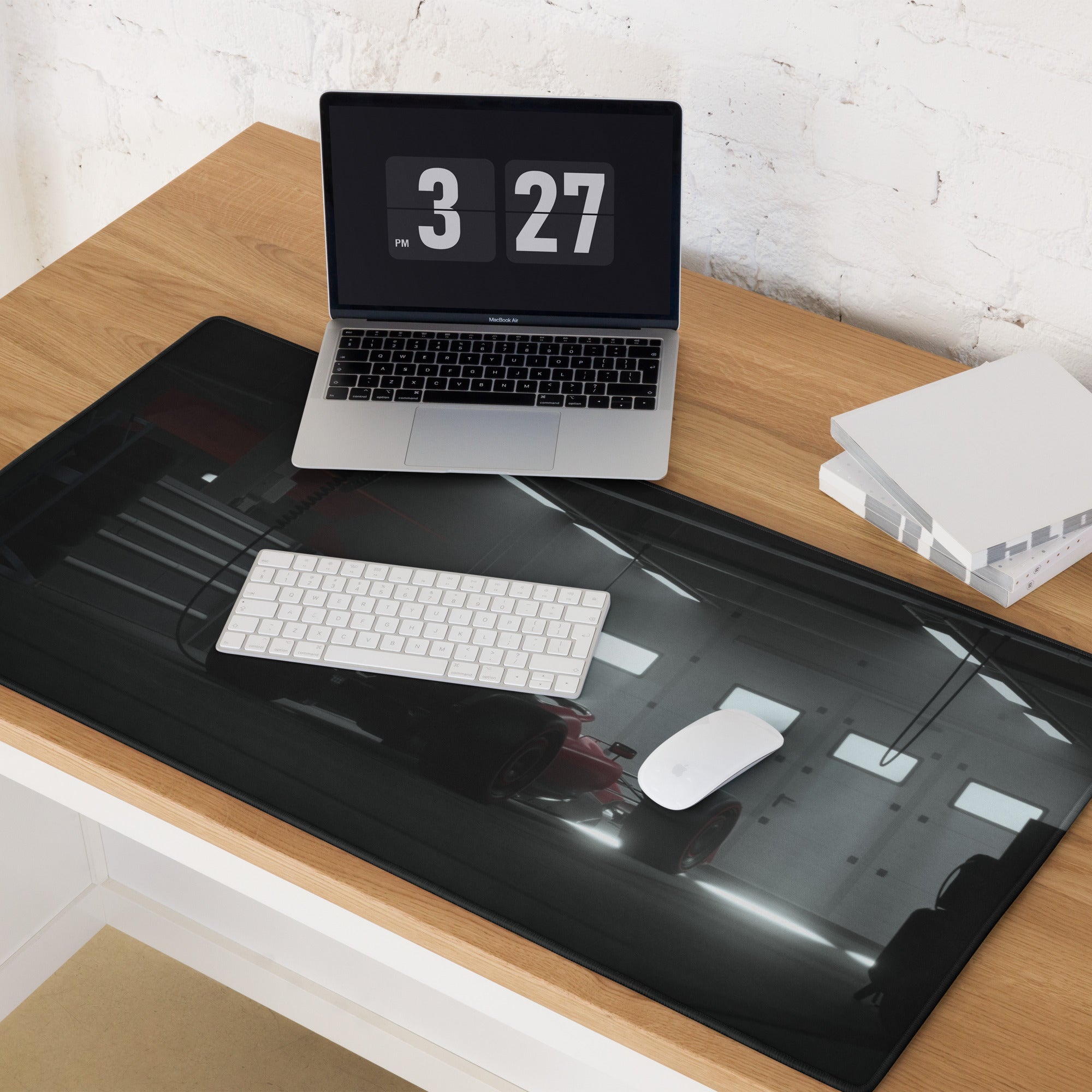 Elite Large Gaming Mouse Pad - Gaming Mouse Pad Black Setup Modern Immersive Tech Minimalist Esports Non Slip Textile
