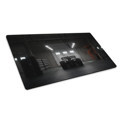 Racecar Black Gaming Mouse Pad - Racecar Black Gaming Modern Intense Industrial Large Non Slip Edge Stitch Photo Print