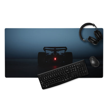 Midnight Racer Blue Mouse Pad - Racing Car Blue Gaming Mouse Pad Modern Dynamic Mood Minimalist Style Digital Print
