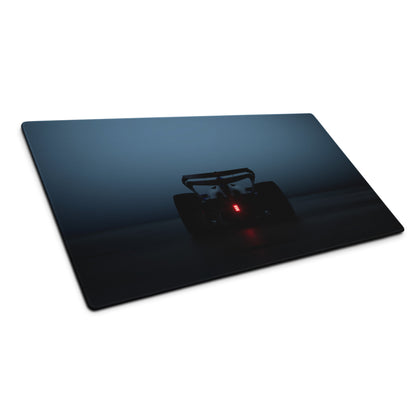 Midnight Racer Blue Mouse Pad - Racing Car Blue Gaming Mouse Pad Modern Dynamic Mood Minimalist Style Digital Print