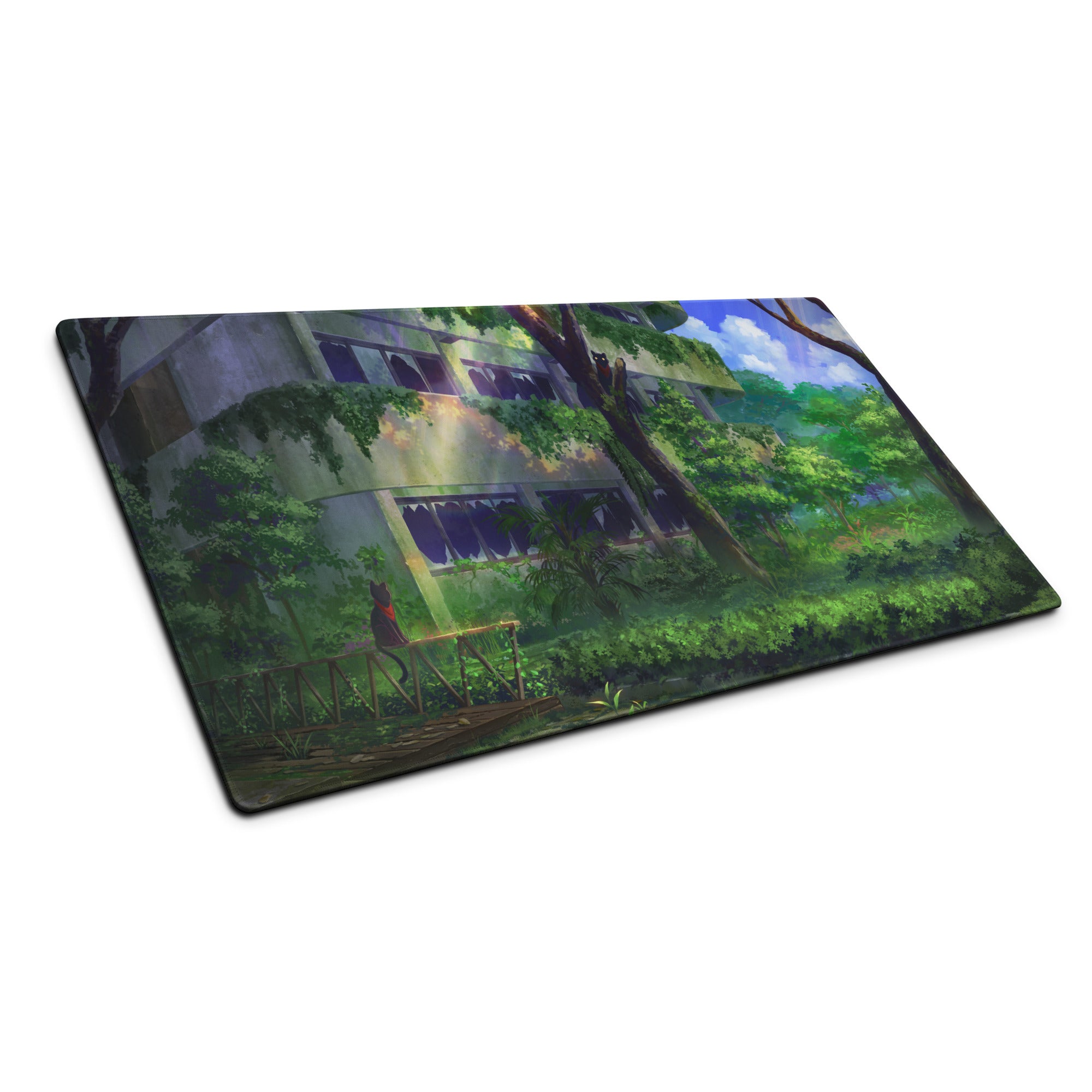 Verdant Jungle Scene Mouse Pad - Mouse Pad Jungle Green Desktop Gaming Art Calm Lush Nature Inspired Jungle Desk Accessory