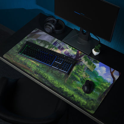Verdant Jungle Scene Mouse Pad - Mouse Pad Jungle Green Desktop Gaming Art Calm Lush Nature Inspired Jungle Desk Accessory