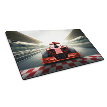 Racing Red Formula Mouse Pad - Formula Racing Car Mouse Pad Red Gaming High Octane Mood Futuristic Esports Photo