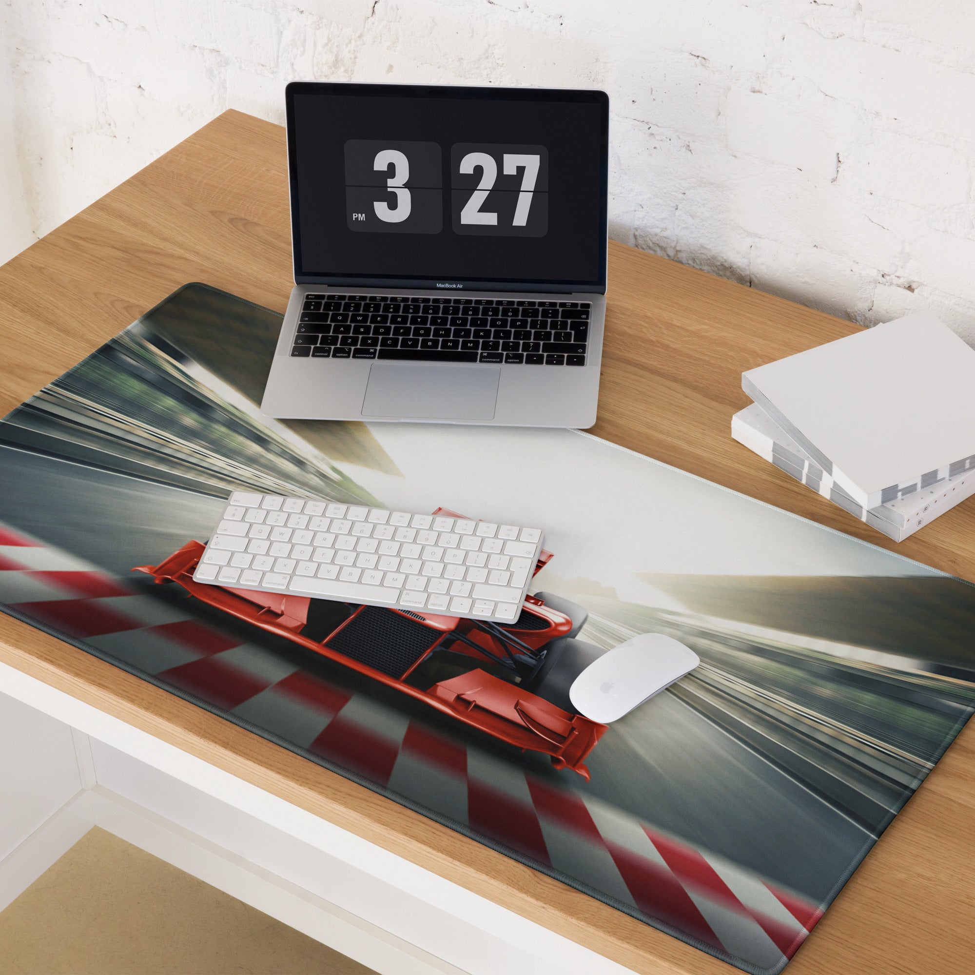 Racing Red Formula Mouse Pad - Formula Racing Car Mouse Pad Red Gaming High Octane Mood Futuristic Esports Photo