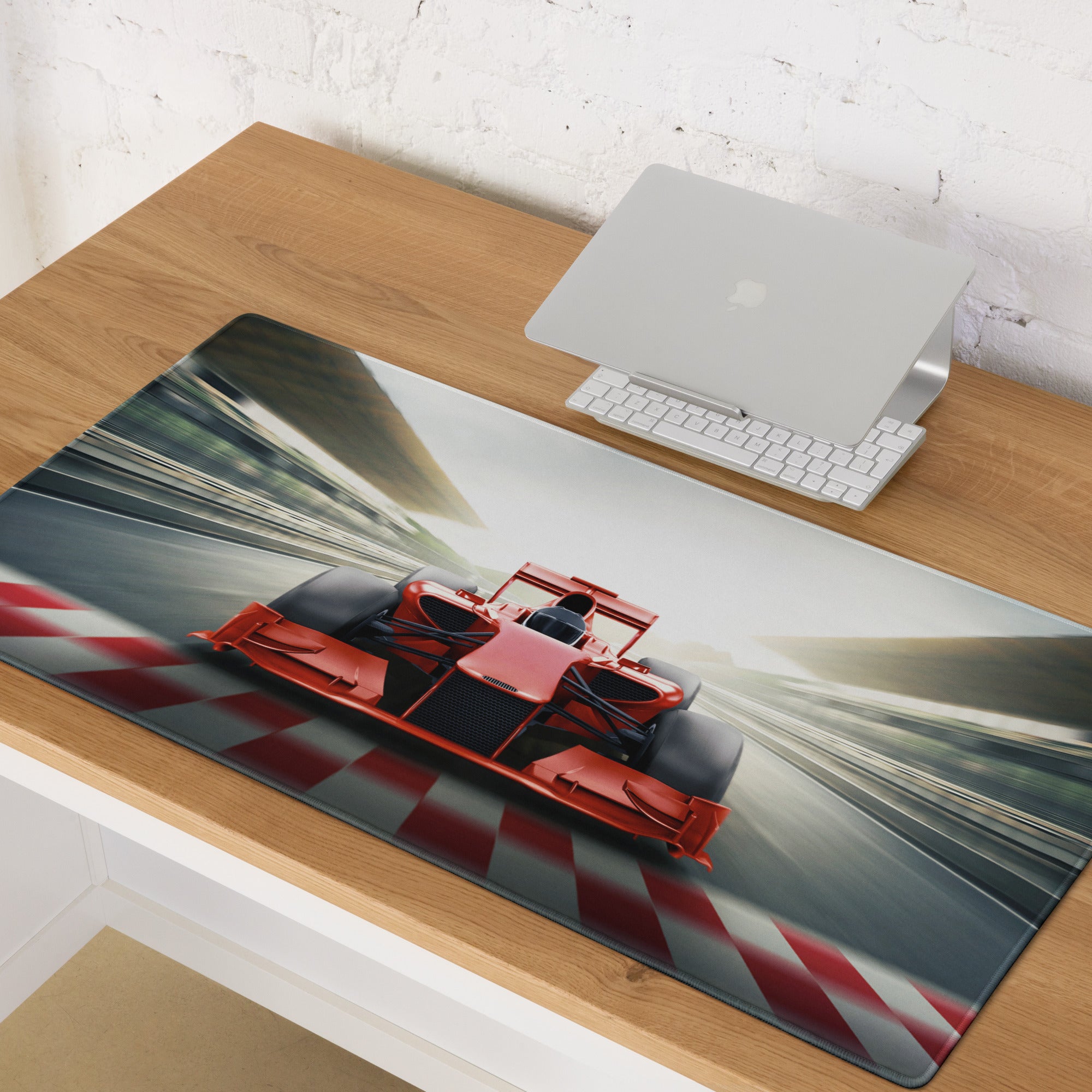 Racing Red Formula Mouse Pad - Formula Racing Car Mouse Pad Red Gaming High Octane Mood Futuristic Esports Photo