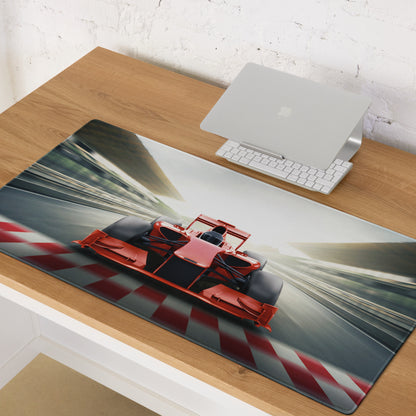 Racing Red Formula Mouse Pad - Formula Racing Car Mouse Pad Red Gaming High Octane Mood Futuristic Esports Photo