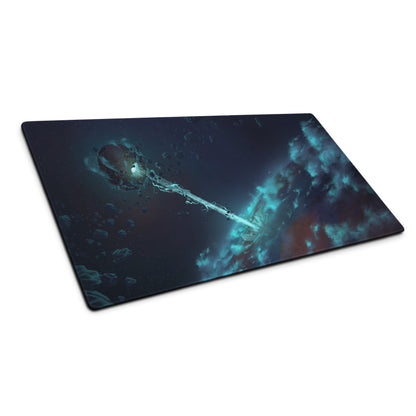 Cosmic Space Gaming Mouse Pad - Space Themed Mouse Pad Deep Blue Gaming Desk Modern Cosmic Mood Futuristic