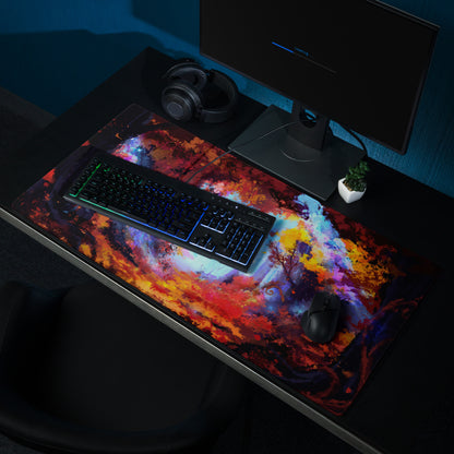 Vibrant Abstract Art Mouse Pad - Mouse Pad Abstract Multicolor For Gaming Desk Vibrant Mood, Contemporary Decor