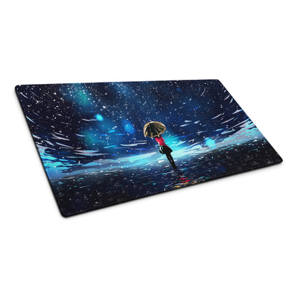 Cosmic Night Sky Gaming Mouse Pad - Mouse Pad Blue Black Desktop Space Epic Atmospheric Space Decor Desk Mat Digital Art