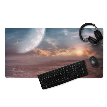 Cosmic Ocean Blue Planet Mouse Pad - Space Blue Desk Mouse Pad For Gaming Epic Cosmic Mood SciFi Decor Large Edge
