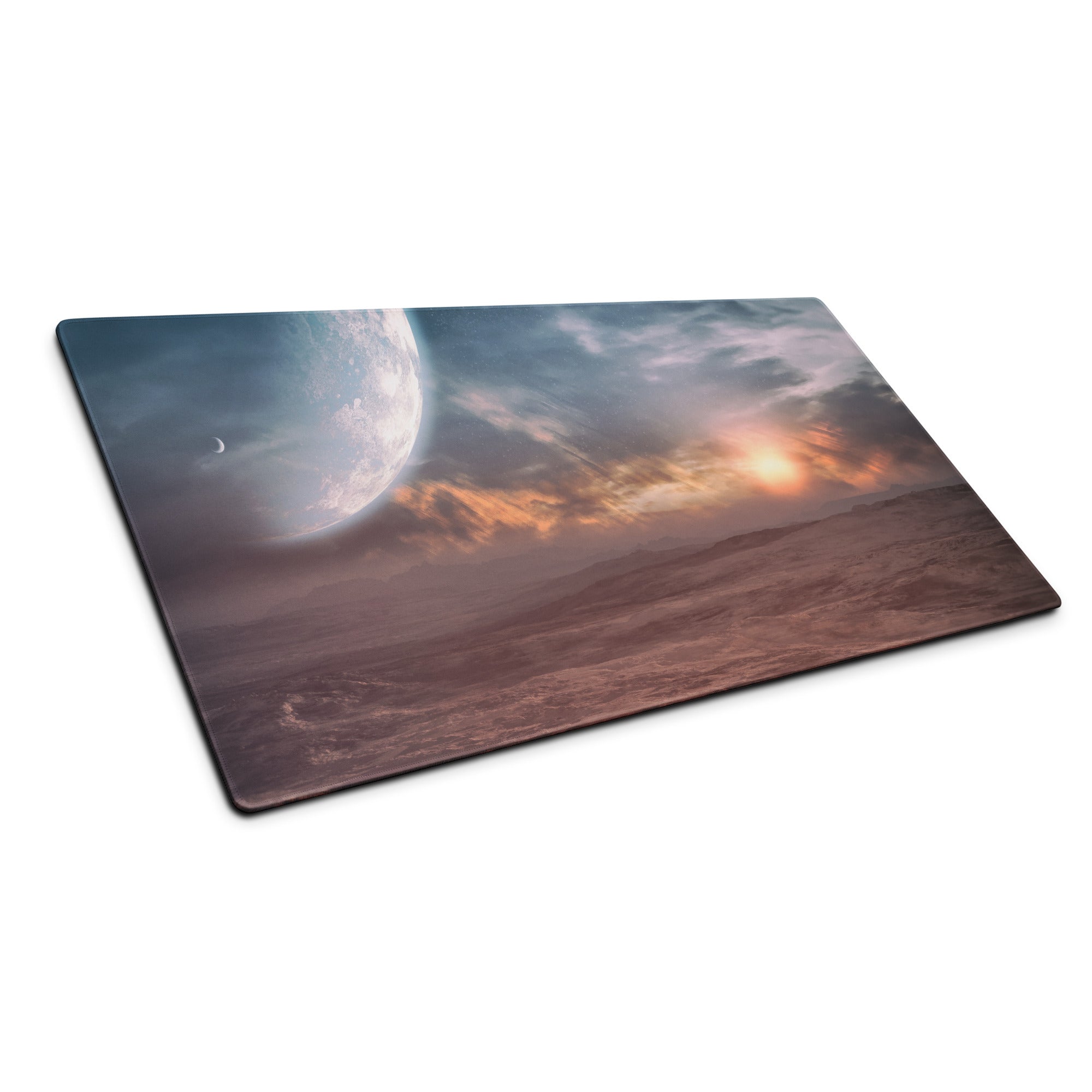 Cosmic Ocean Blue Planet Mouse Pad - Space Blue Desk Mouse Pad For Gaming Epic Cosmic Mood SciFi Decor Large Edge