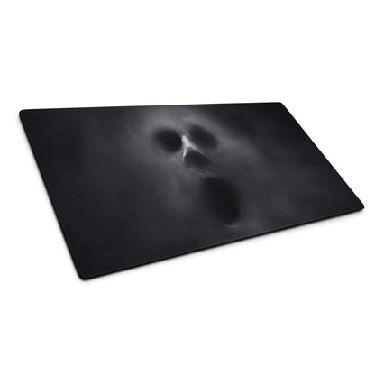 Nocturne Skull Gaming Mouse Pad - Gaming Mouse Pad Black Skull Art for Desk Setup Non Slip Large EdgeStitched Dark