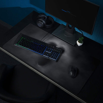 Nocturne Skull Gaming Mouse Pad - Gaming Mouse Pad Black Skull Art for Desk Setup Non Slip Large EdgeStitched Dark