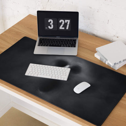 Nocturne Skull Gaming Mouse Pad - Gaming Mouse Pad Black Skull Art for Desk Setup Non Slip Large EdgeStitched Dark
