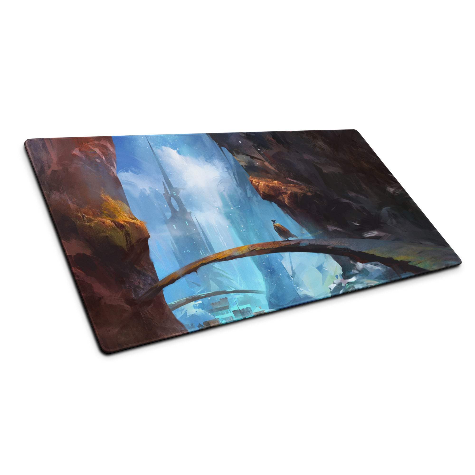 Celestial Nexus Gaming Mouse Pad - Gaming Mouse Pad Blue Brown Desktop Fantasy Epic Mood Decor Non Slip