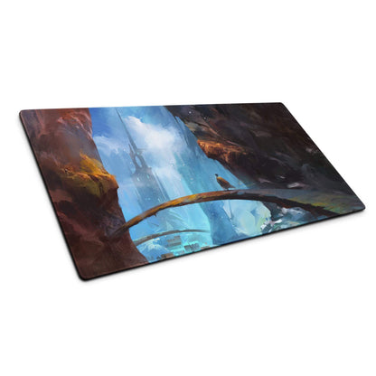 Celestial Nexus Gaming Mouse Pad - Gaming Mouse Pad Blue Brown Desktop Fantasy Epic Mood Decor Non Slip
