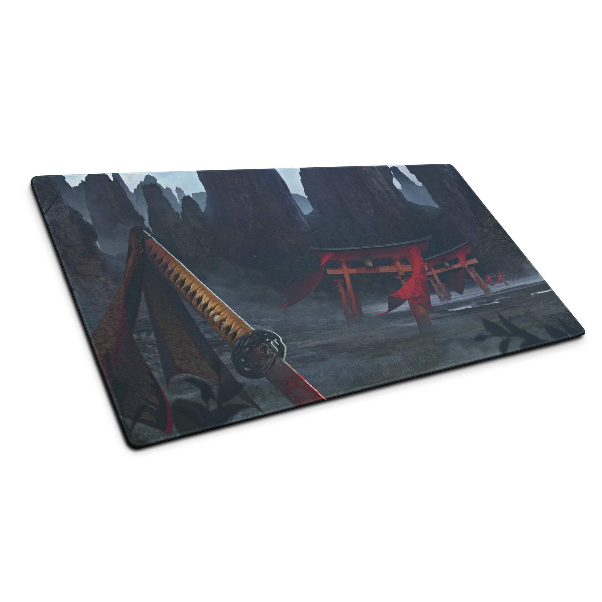 Adventure Mountain Landscape Mouse Pad - Gaming Mouse Pad Blue Red For Setup Adventurous Mood Modern Desk Mat Non Slip