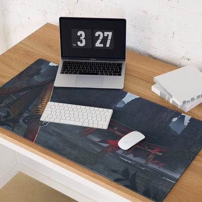 Adventure Mountain Landscape Mouse Pad - Gaming Mouse Pad Blue Red For Setup Adventurous Mood Modern Desk Mat Non Slip
