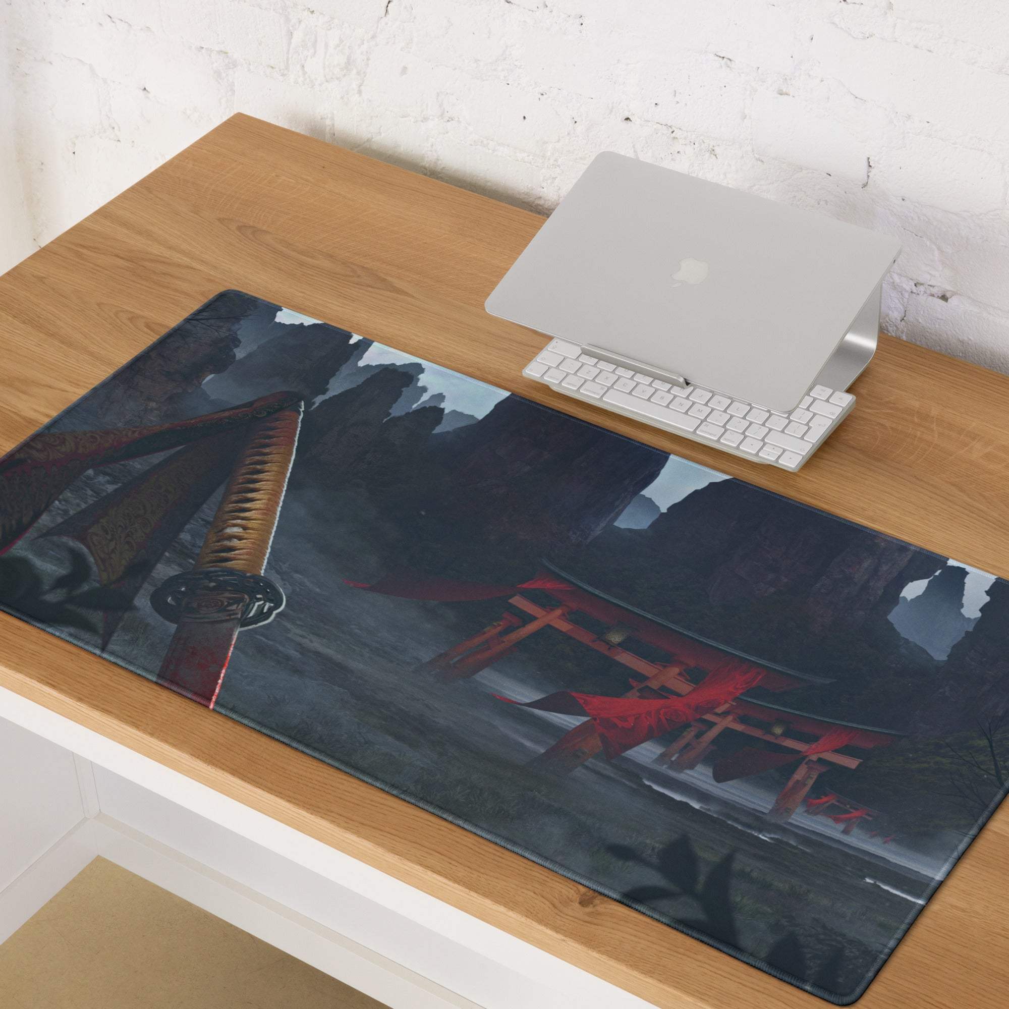 Adventure Mountain Landscape Mouse Pad - Gaming Mouse Pad Blue Red For Setup Adventurous Mood Modern Desk Mat Non Slip