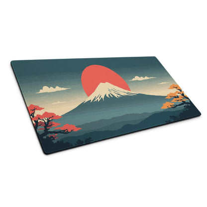 Serene Mountain Sunset Mouse Pad - Mountain Landscape Teal Sunset Gaming Desk Calming Mood Minimalist Decor Large Pad