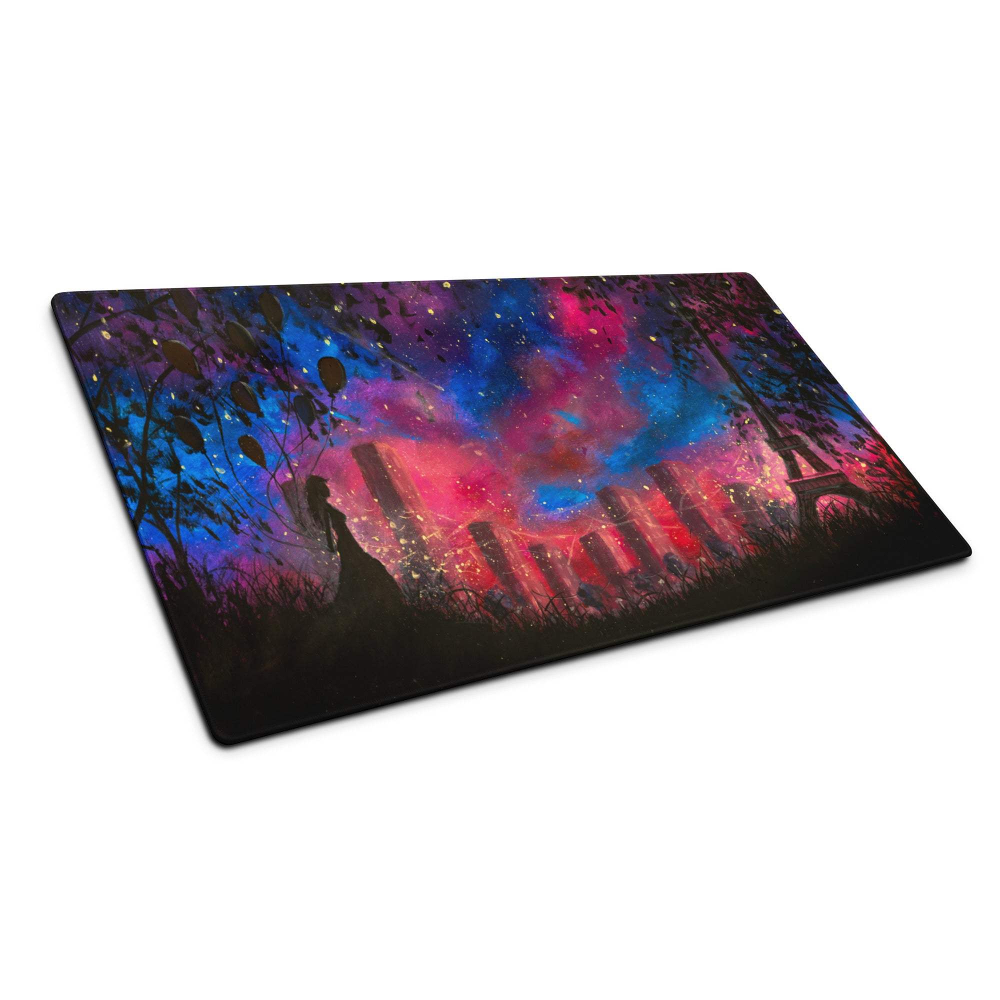 Vivid Galaxy Scene Mouse Pad - Mouse Pad Galaxy For Gaming Desk Modern Mood Modern Decor Tech Gift Digital Art