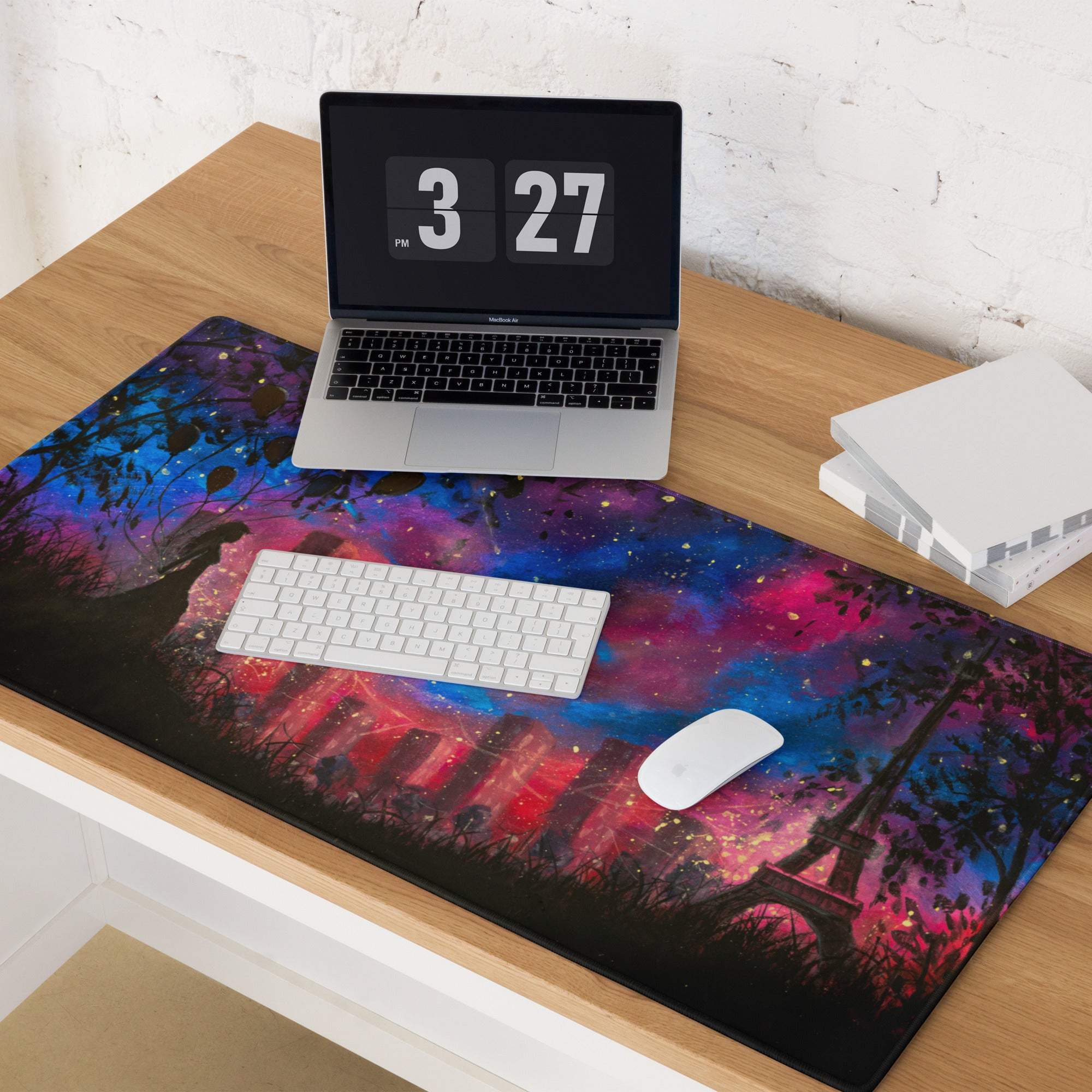 Vivid Galaxy Scene Mouse Pad - Mouse Pad Galaxy For Gaming Desk Modern Mood Modern Decor Tech Gift Digital Art