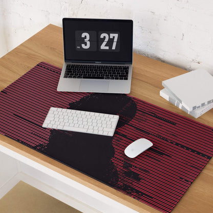 Crimson Pixel Pro Gaming Mouse Pad - Gaming Mouse Pad Red Black Desktop Setup Glitch Art Bold Cyberpunk Dota 2 CSGO