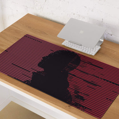 Crimson Pixel Pro Gaming Mouse Pad - Gaming Mouse Pad Red Black Desktop Setup Glitch Art Bold Cyberpunk Dota 2 CSGO